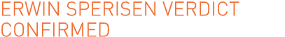 Erwin Sperisen verdict confirmed