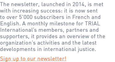 The newsletter, launched in 2014, is met with increasing success: it is now sent to over 5’000 subscribers in French ...