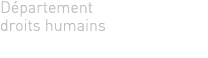 Département droits humains