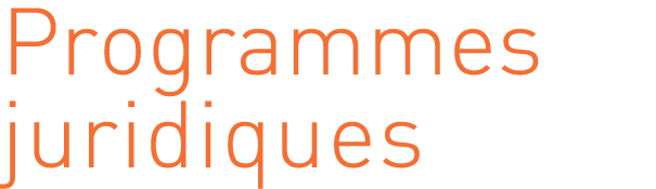 Programmes juridiques