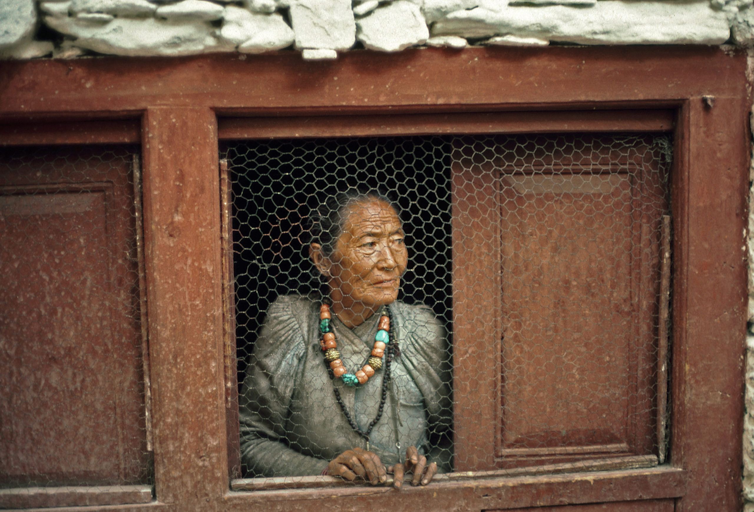 Nepal_Old lady at her Window