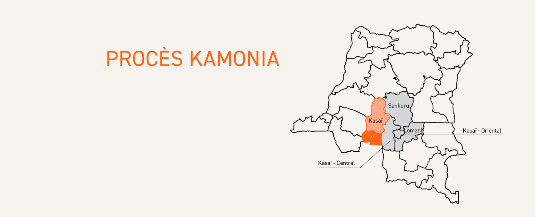 Procès Kamonia, carte RDC