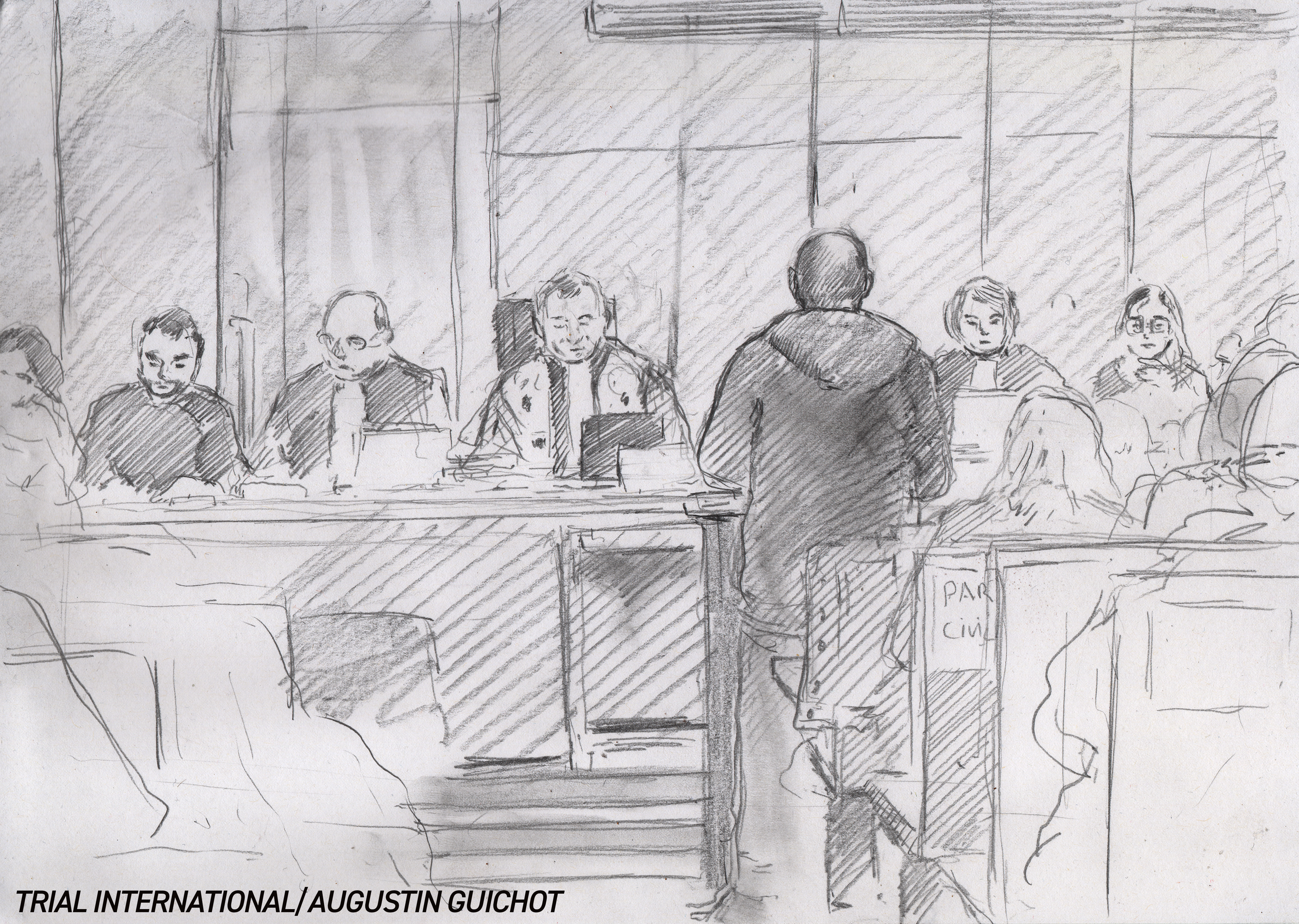 Court Sketch - Lumbala Trial
