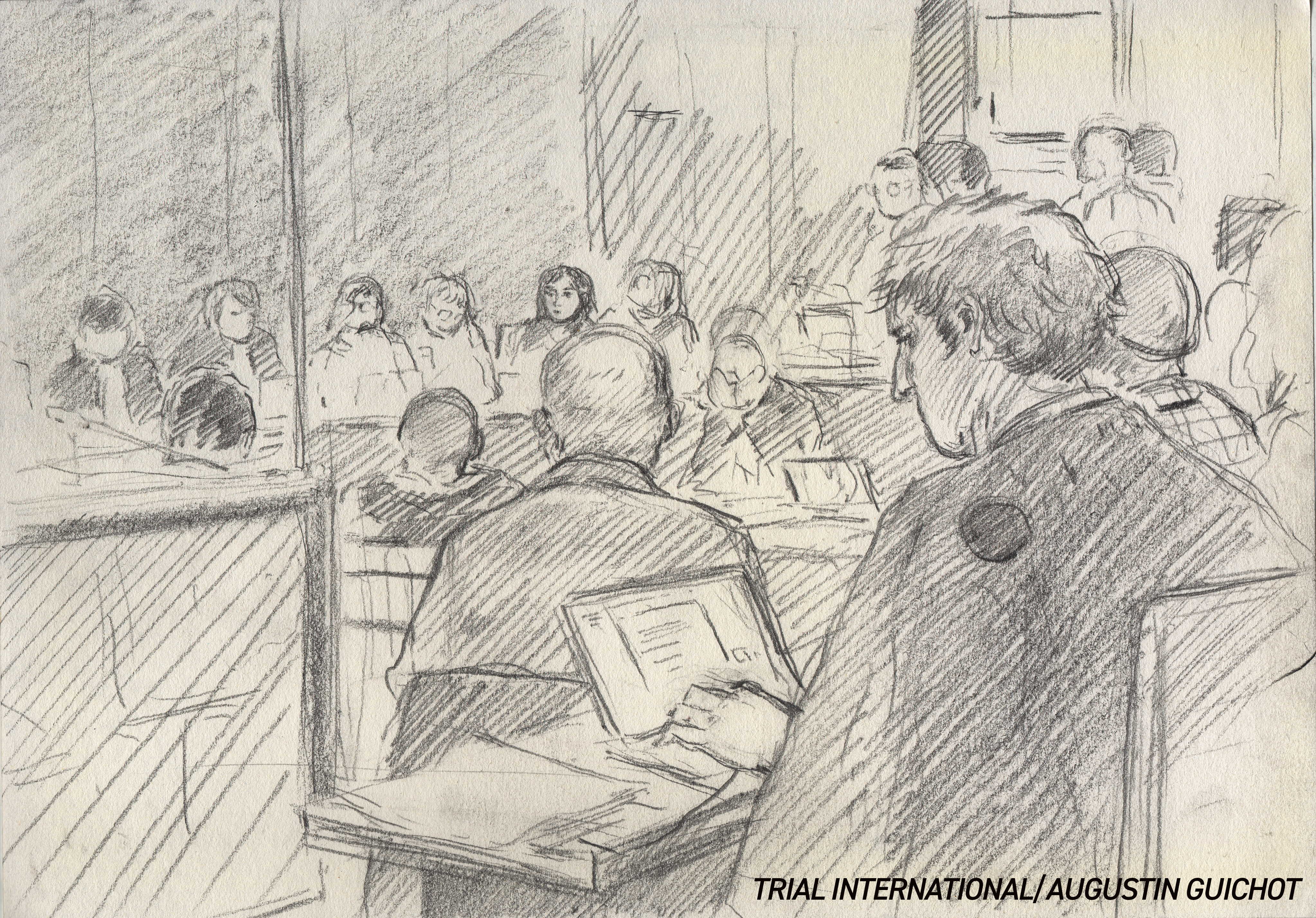 Court Sketch - Lumbala Trial