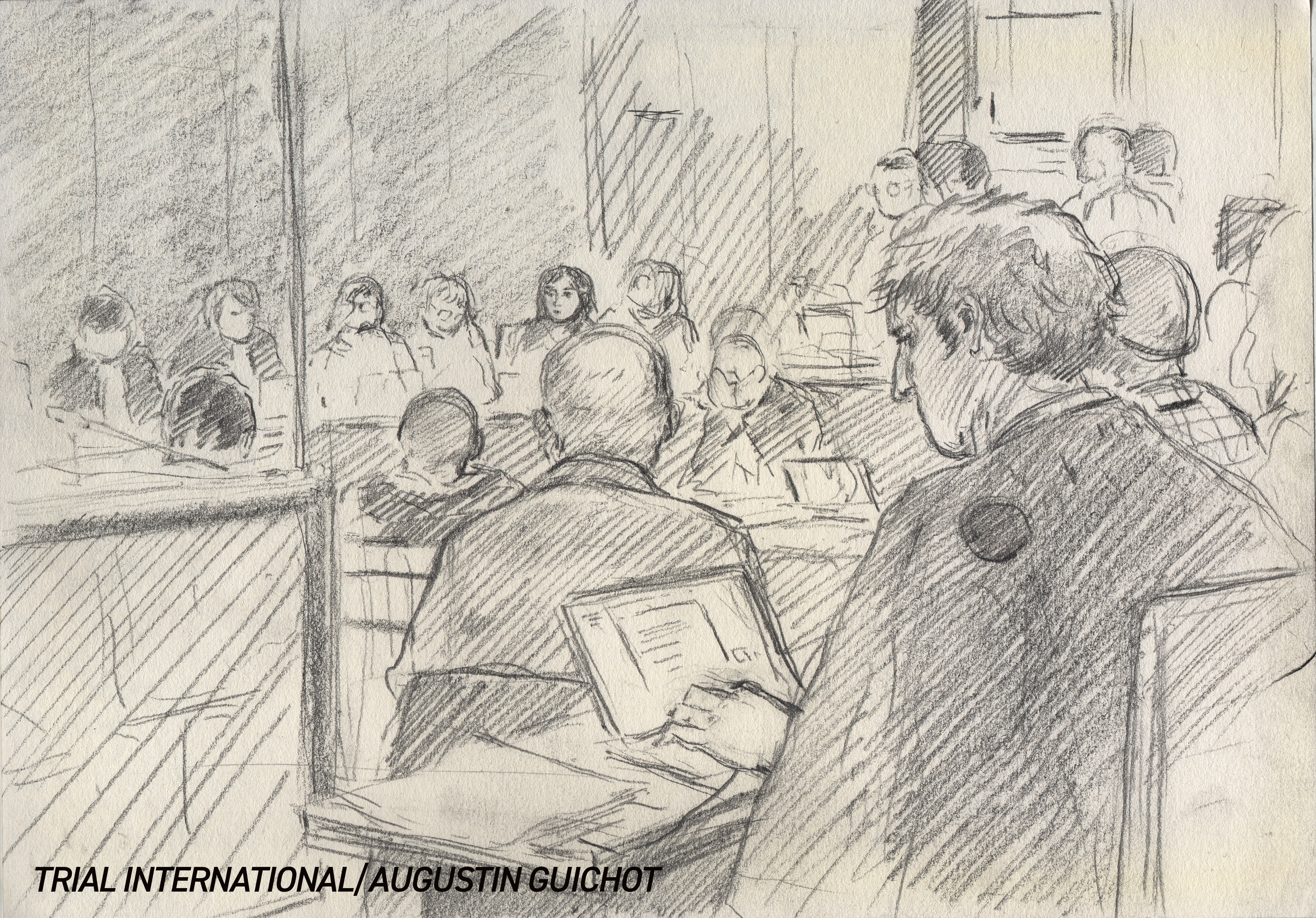 Court Sketch - Lumbala Trial
