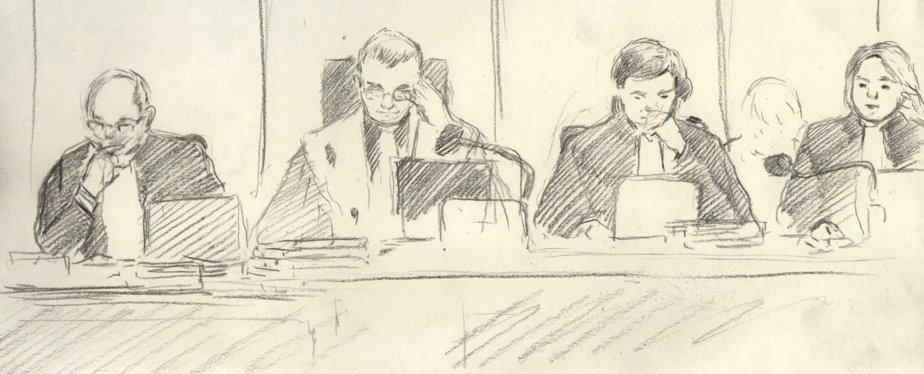 Court Sketch - Lumbala Trial