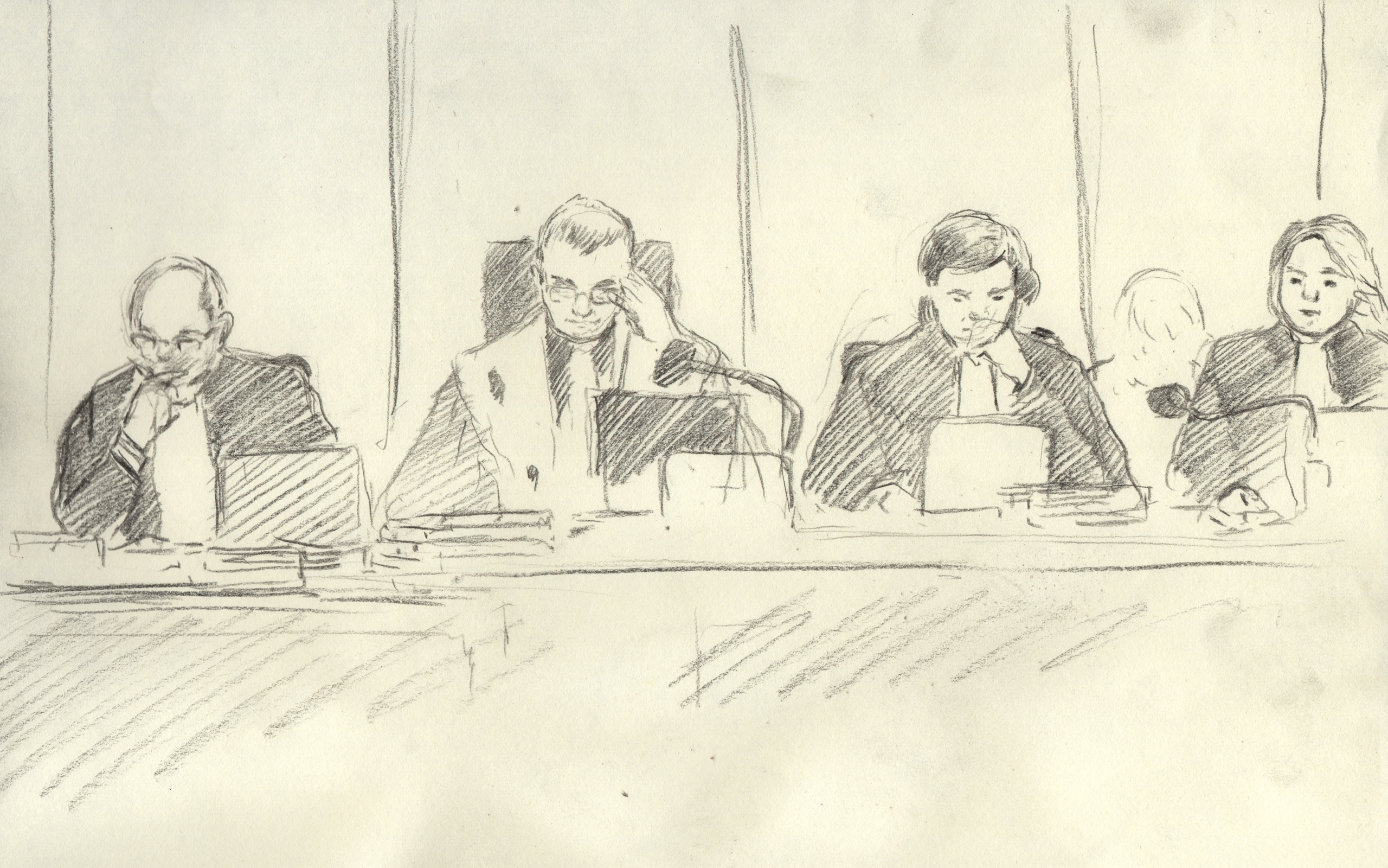 Court Sketch - Lumbala Trial