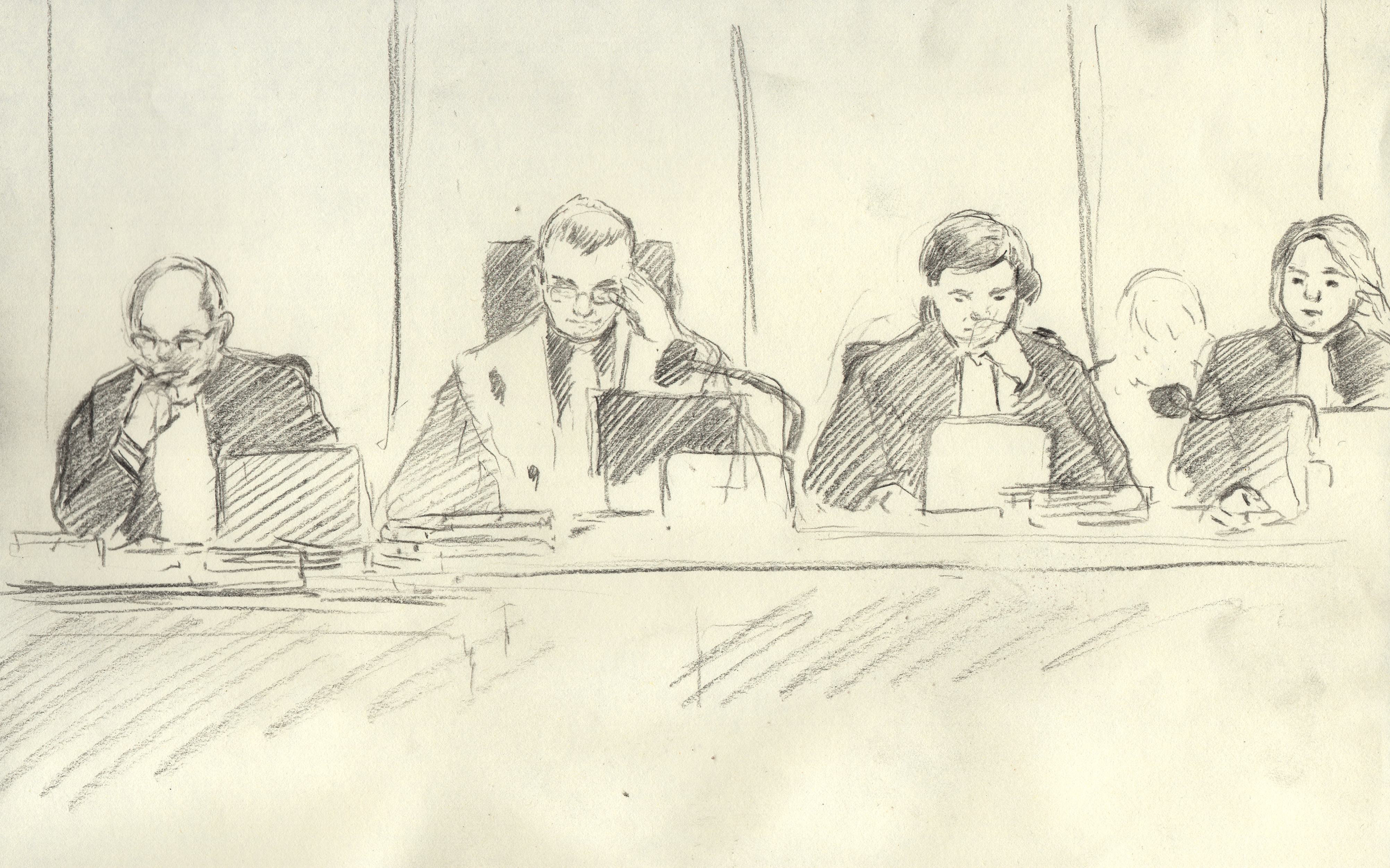 Court Sketch - Lumbala Trial
