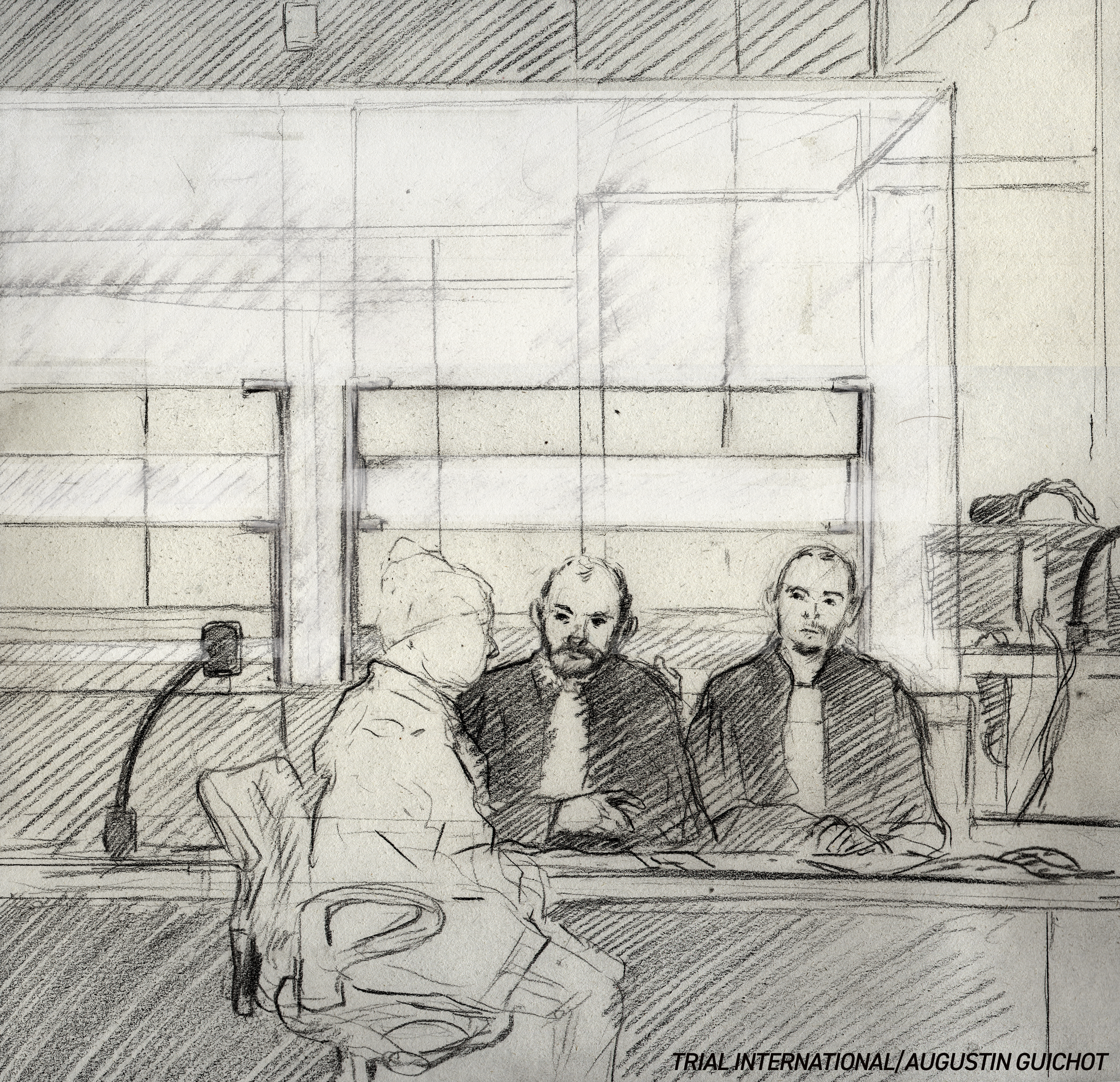 Court Sketch - Lumbala Trial