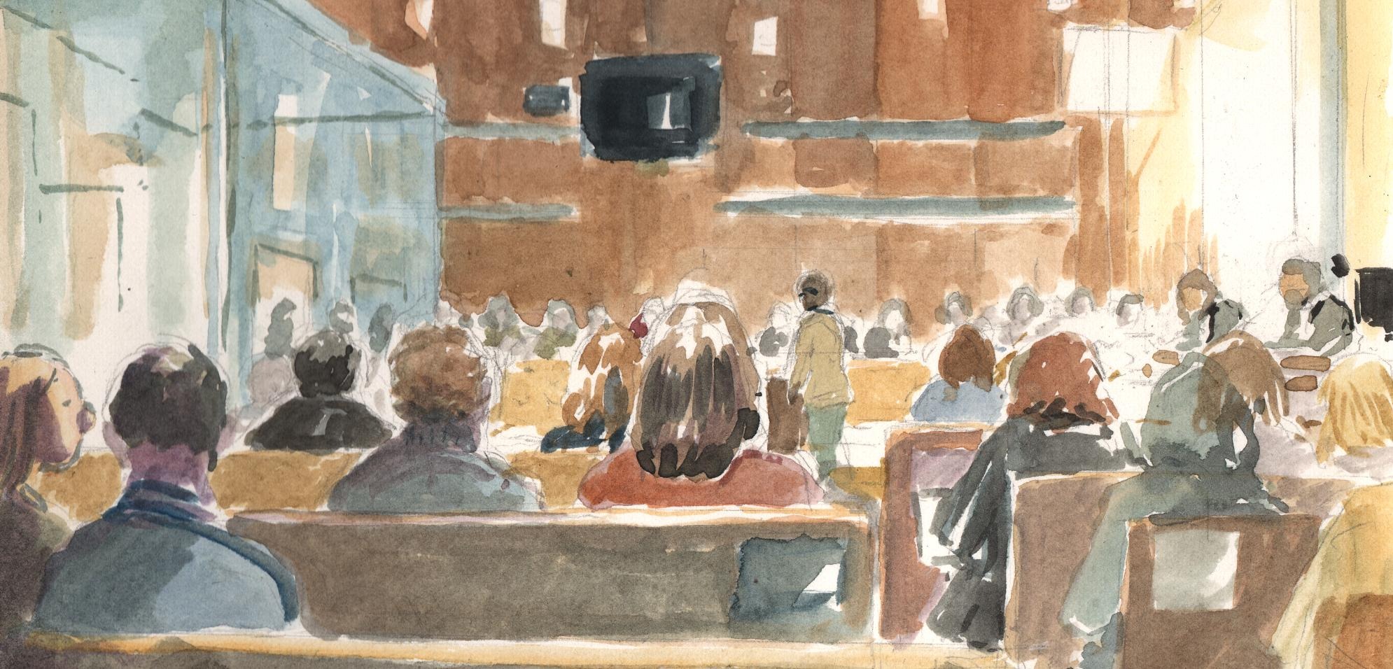 Court Sketch - Lumbala Trial